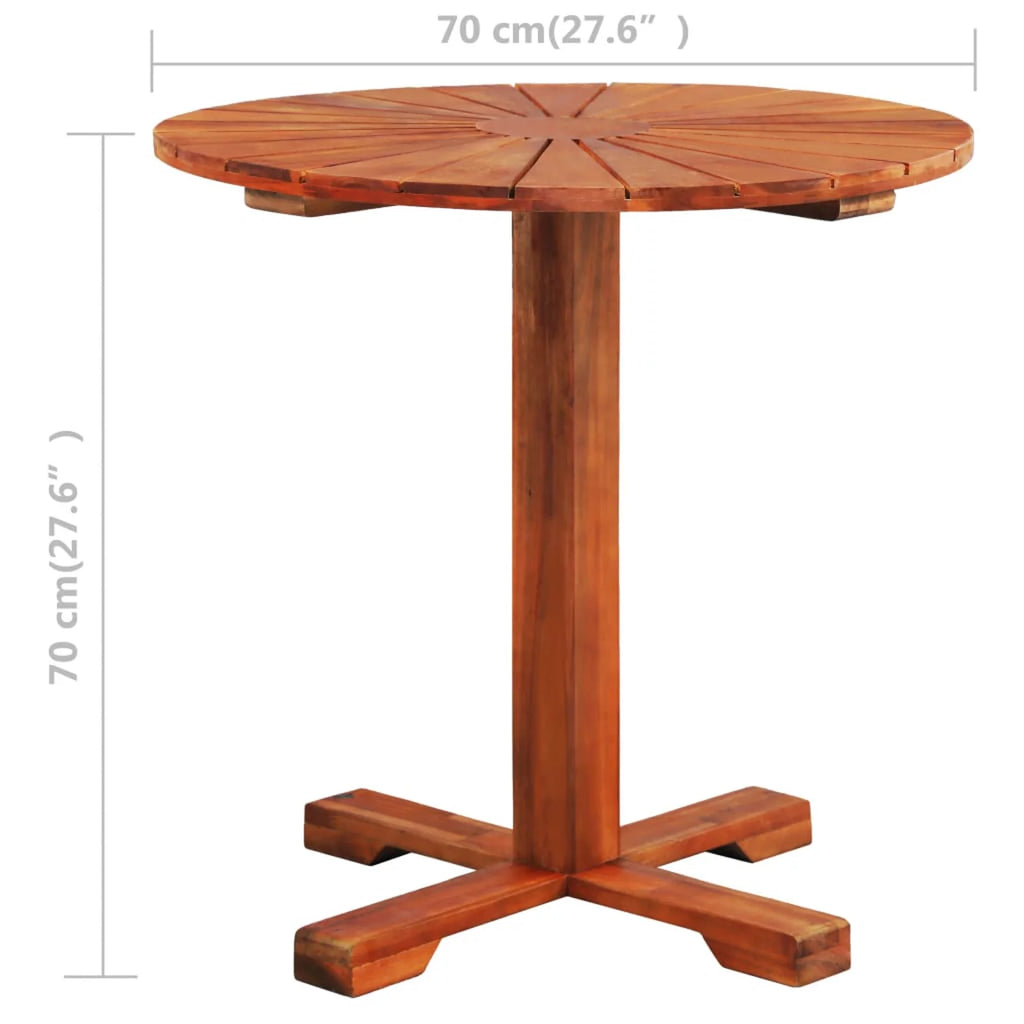 Acacia Wood Counter Height Bistro Table 27.6 x 27.6 Inches R2135