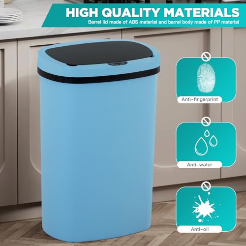 13 Gallon Automatic Touch Free Trash Can with Lid B2559