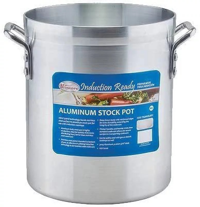 10-Quart Aluminum Stock Pot with Stainless Steel Bottom R28237