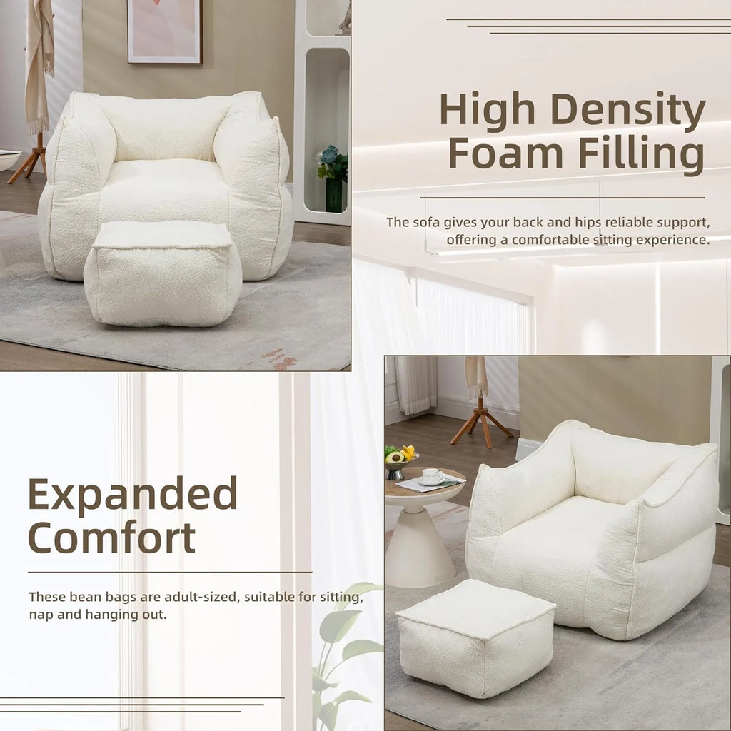 Sofa Chair with Ottoman U295