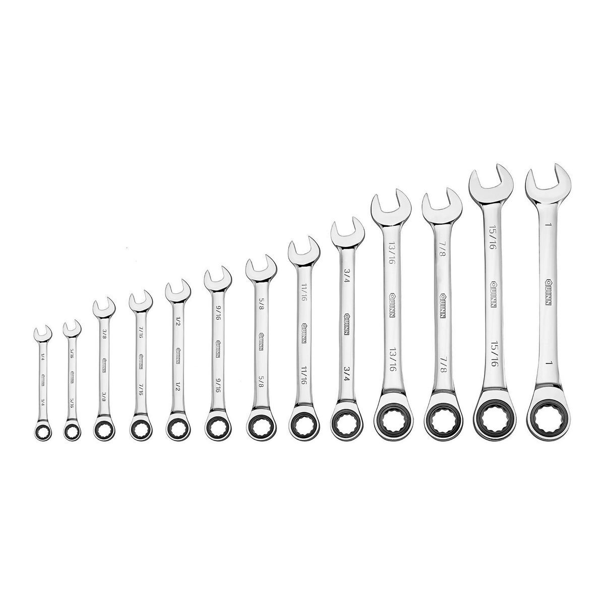 13-Piece SAE Ratcheting Combination Wrench Set E923875