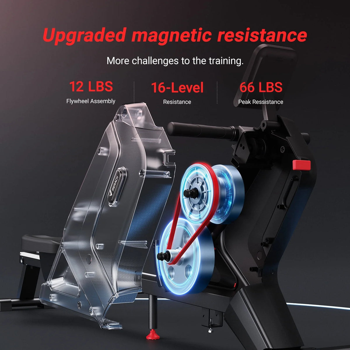 Magnetic Rowing Machine with Bluetooth E21471