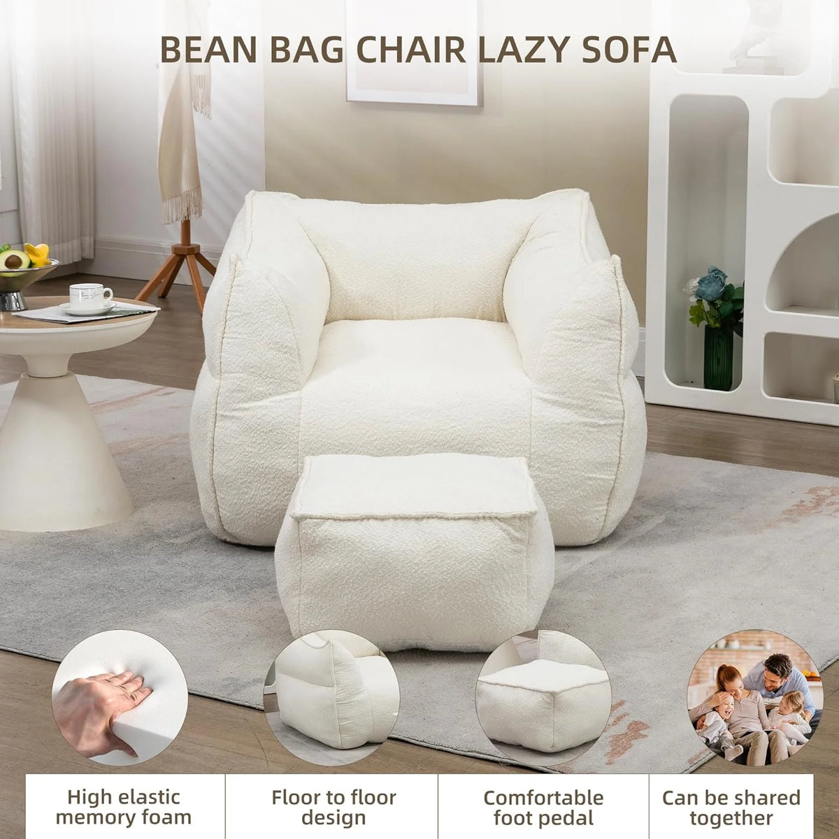 Sofa Chair with Ottoman U295
