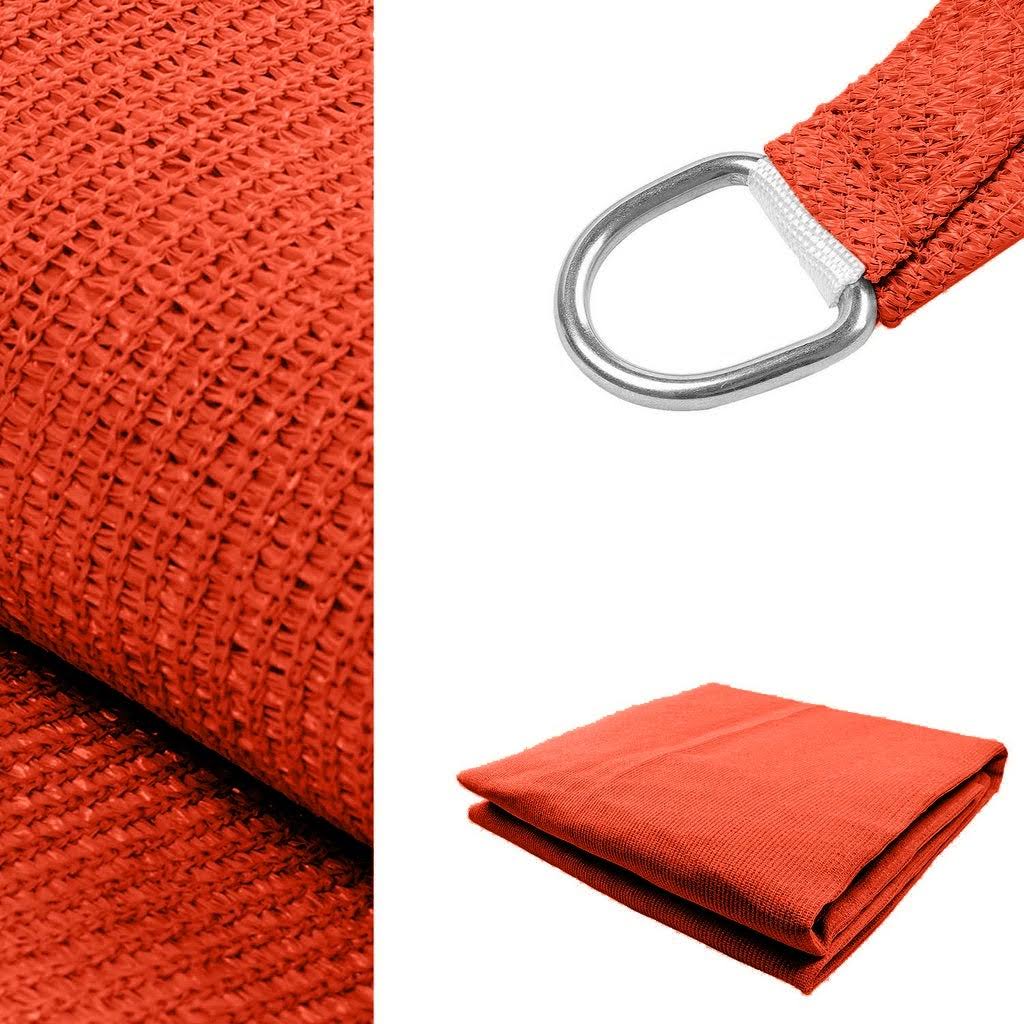 Square Sun Shade Sail Canopy Awning UV Block Red 10x10 Y987
