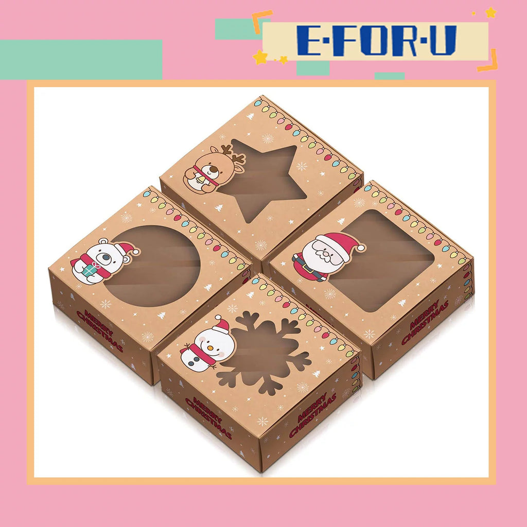 Christmas Cookie Boxes With Window K609