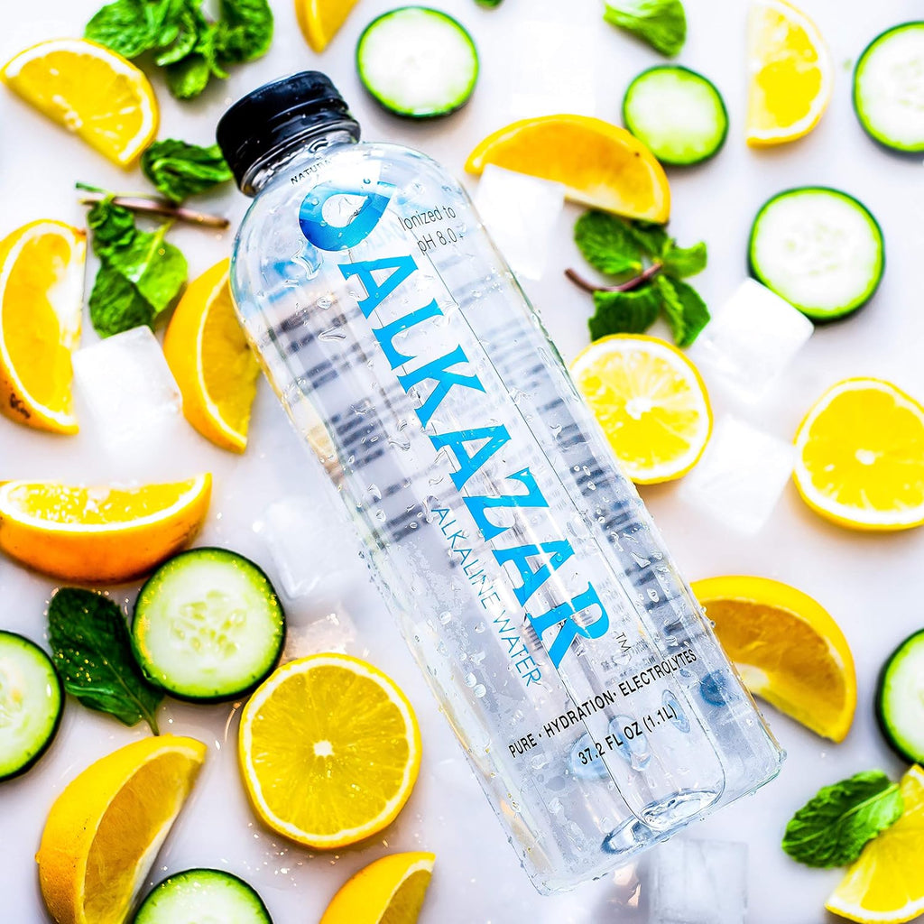 Alkaline Water pH 8.5+ with minerals and electrolytes 34 FL OZ Bottle 12 Pack D174