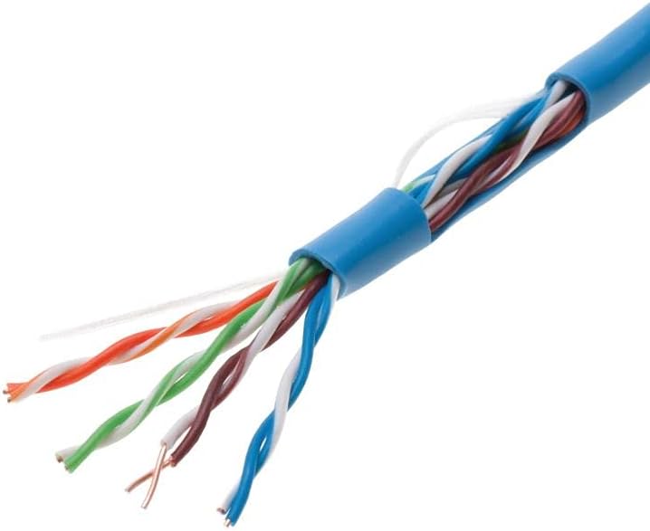 1000ft Cat5e Gray Solid 24AWG Shielded FTP Bulk Network Cable Pack of 2 B94797