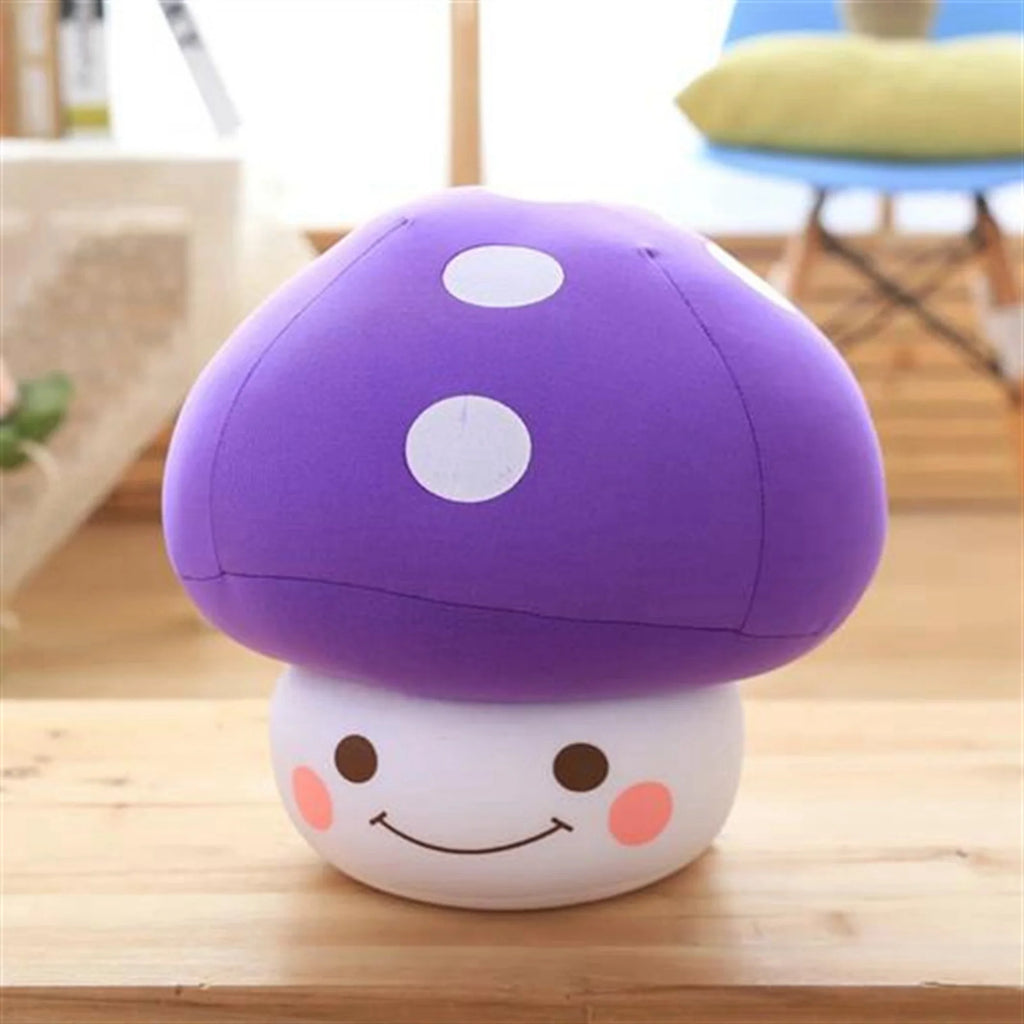 Cartoon Mushroom Stuffed Plush Throw Pillow Y669