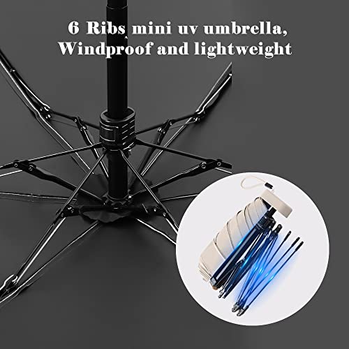 Black Mini Compact Travel Umbrella H36103