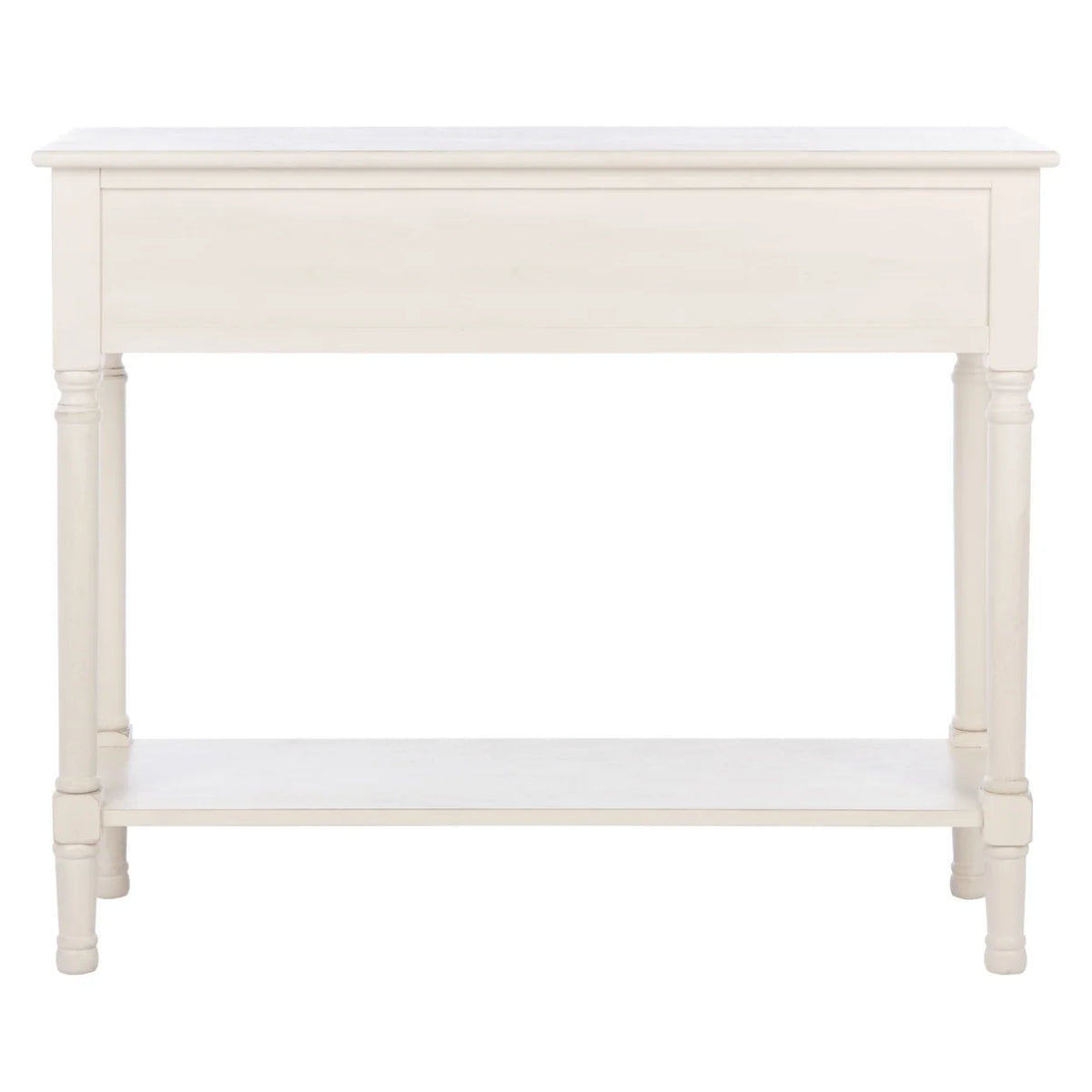 Distressed White 2 Drawer Console Table V5006