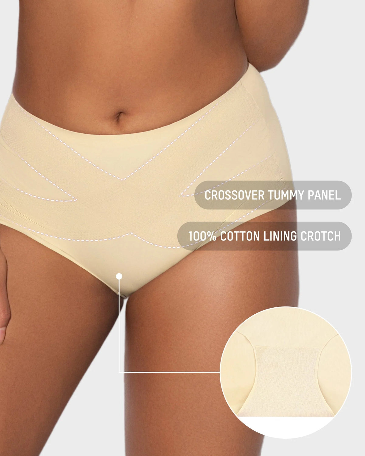 High-Waist Tummy Control Panties 5 Pack Q104933