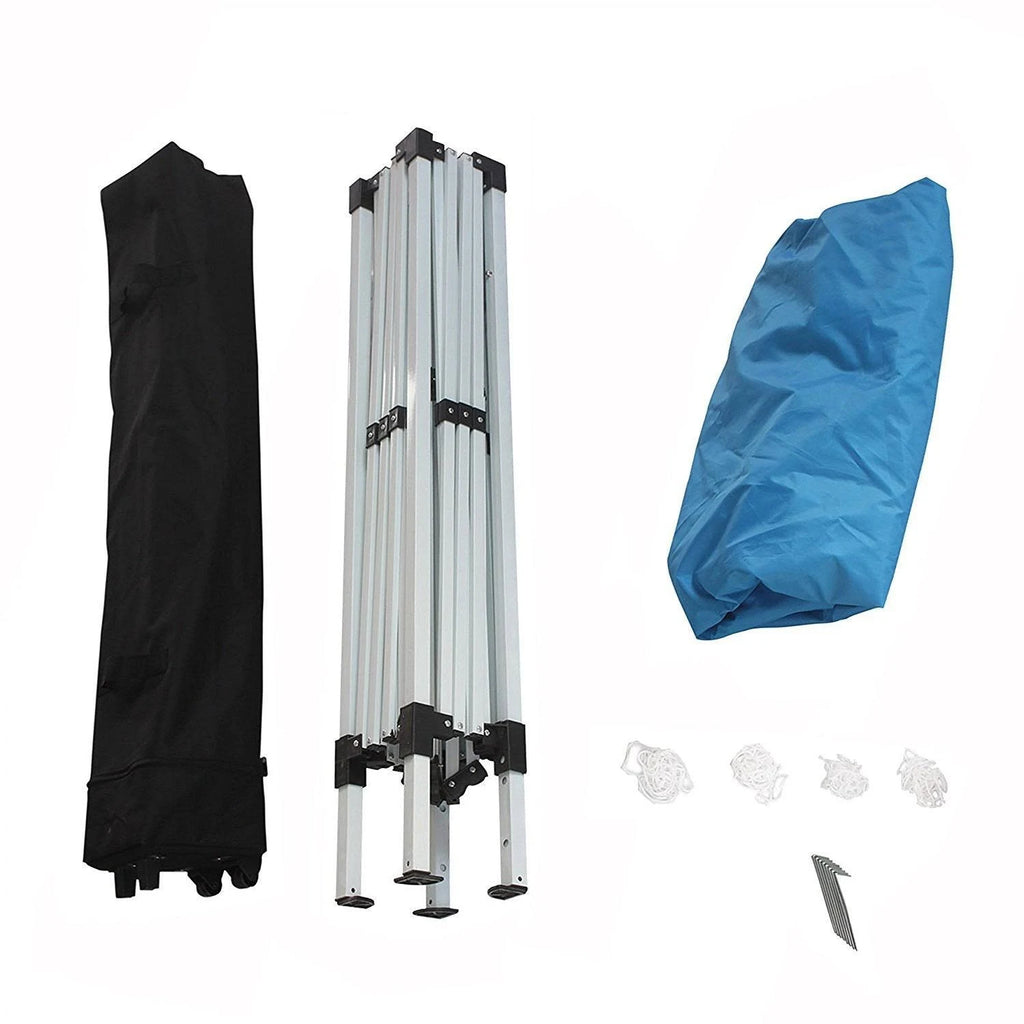 8 x 8 Pop Up Collapsible Gazebo Canopy Tent Blue Q238