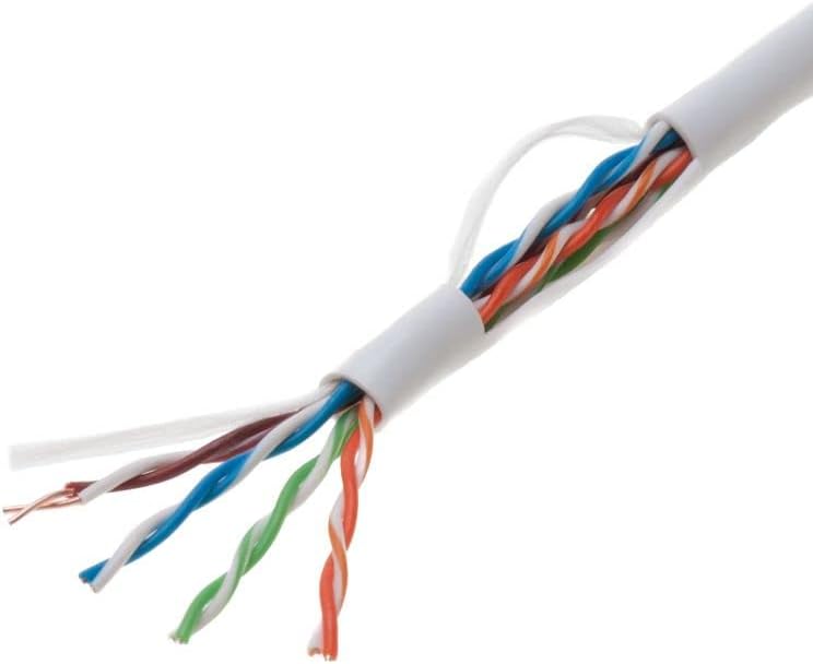1000ft Cat5e Gray Solid 24AWG Shielded FTP Bulk Network Cable Pack of 2 B94797