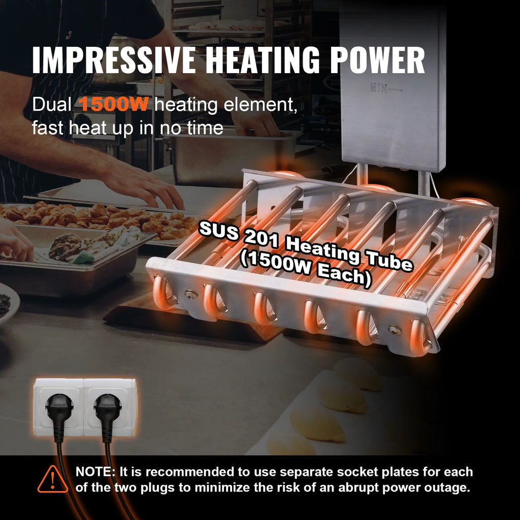 Commercial Electric Deep Fryer with Dual Tanks 3000W I61120