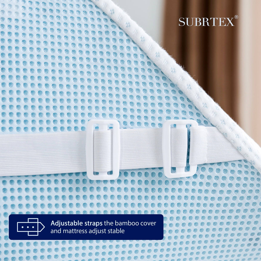 Bamboo Mattress Topper Protector with Zipper B722614