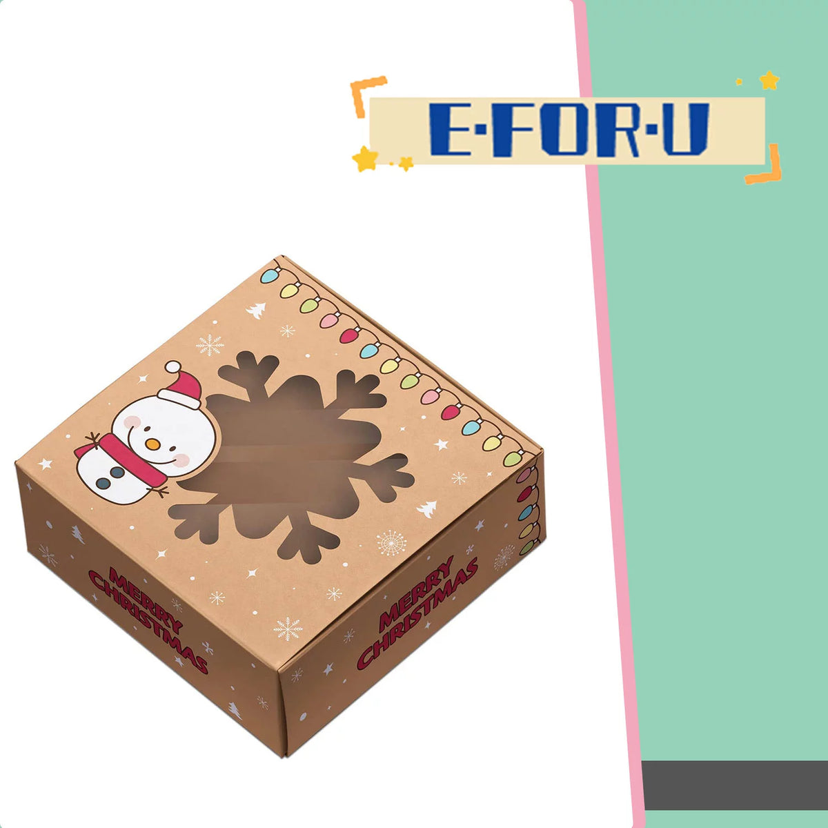 Christmas Cookie Boxes With Window K609