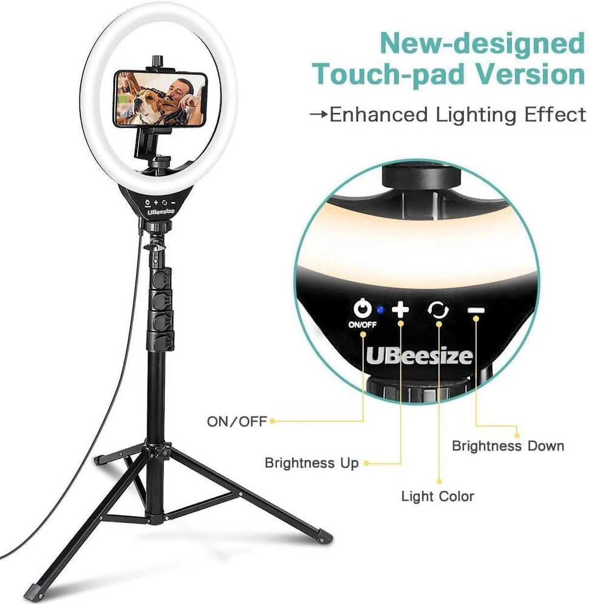 10 Ring Light with 62 Tripod Stand F817413
