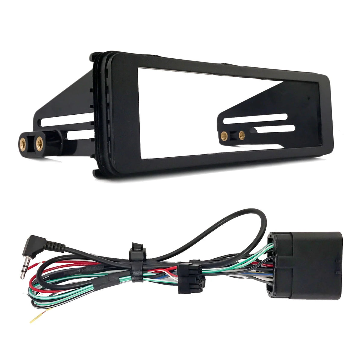 Single DIN Bluetooth CD Receiver with 6.5 Marine Speakers and Install Kit T5589