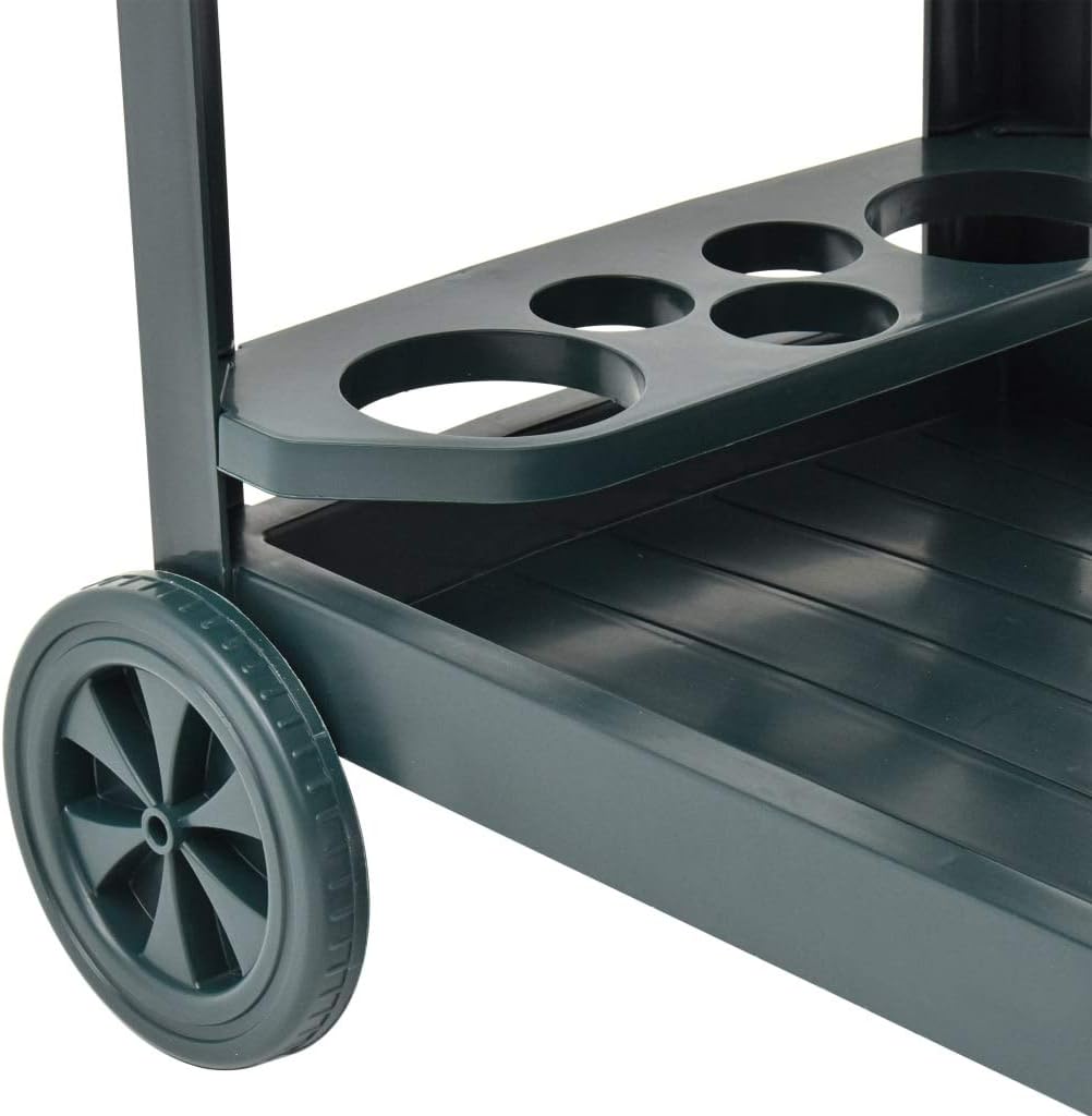 Green Plastic Beverage Cart M64321