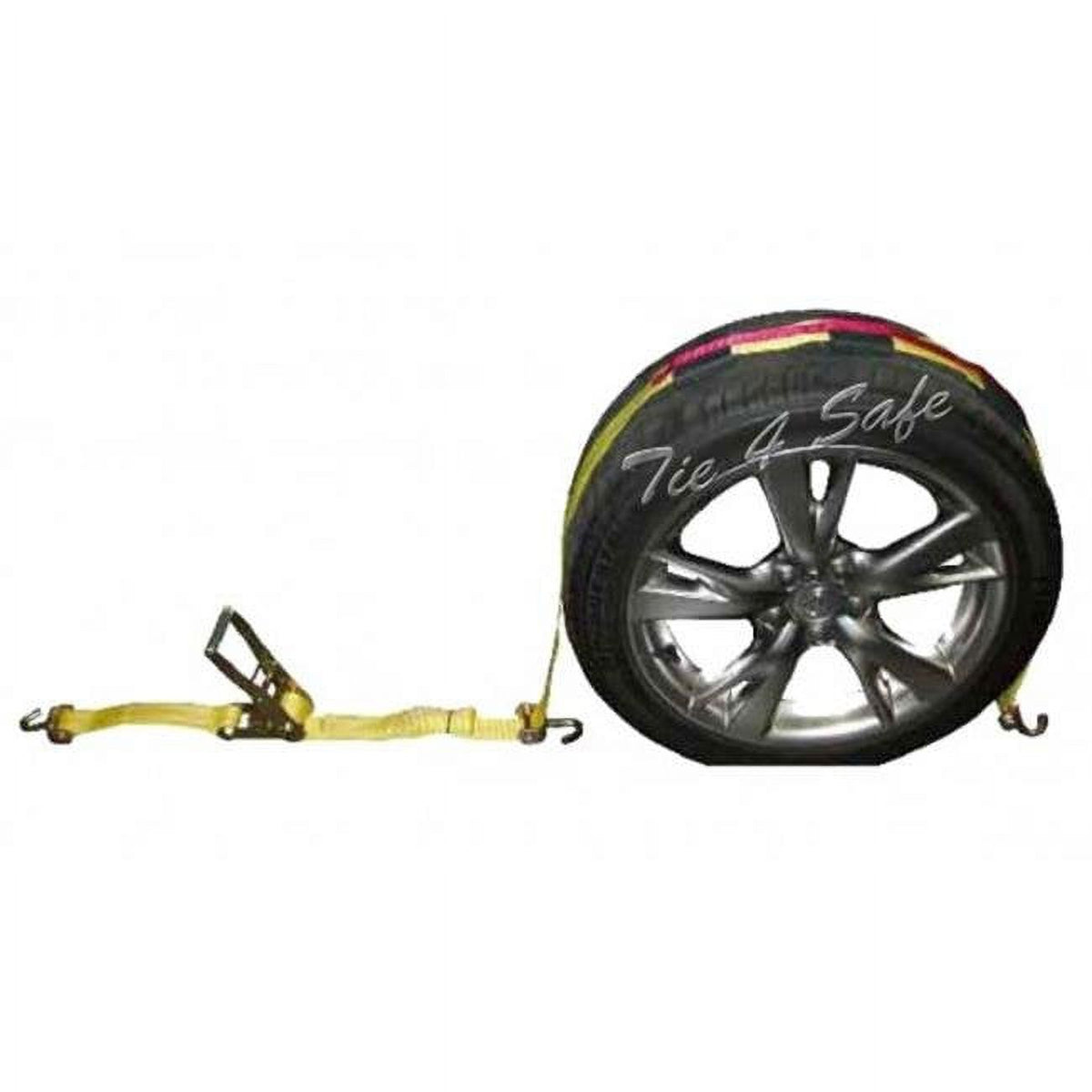2 in. x 10 ft. Car Tie Downs with Ratchet Buckle - Yellow - 2 Piece Q367830