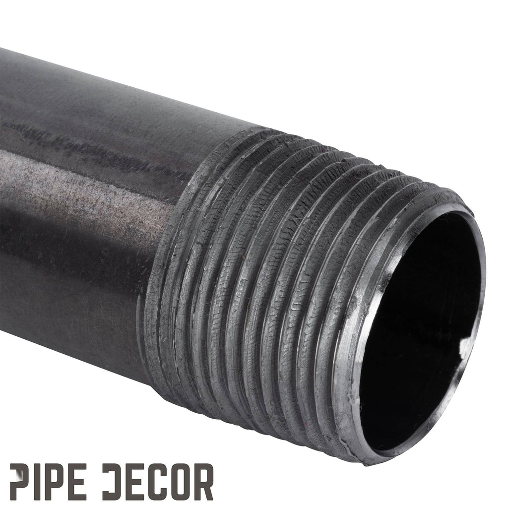 1/2 in. x 60 in. Black Steel Plumbing Pipe (4-Pack) W439628