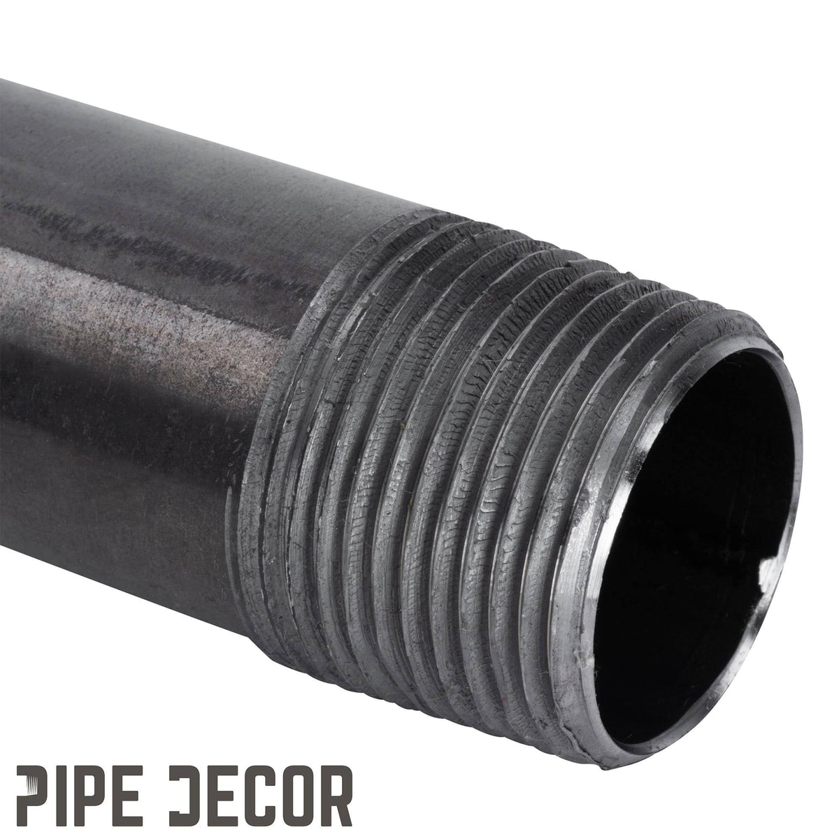 1/2 in. x 60 in. Black Steel Plumbing Pipe (4-Pack) W439628