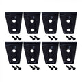 Textured Black Door Hinge Overlays 8 Pieces D4581