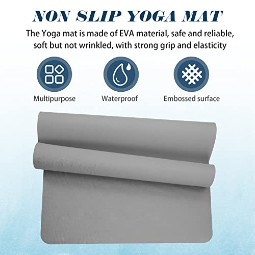 10 Pack 68'' x 24'' x 4mm Thick Non Slip Yoga Mats U4014