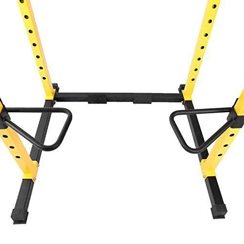 1000-Pound Capacity Adjustable Power Cage with J-Hooks and Dip Bars I533567
