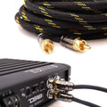 100% OFC Copper 4 Channel 15 ft RCA Audio Interconnect Stereo Cable M58623