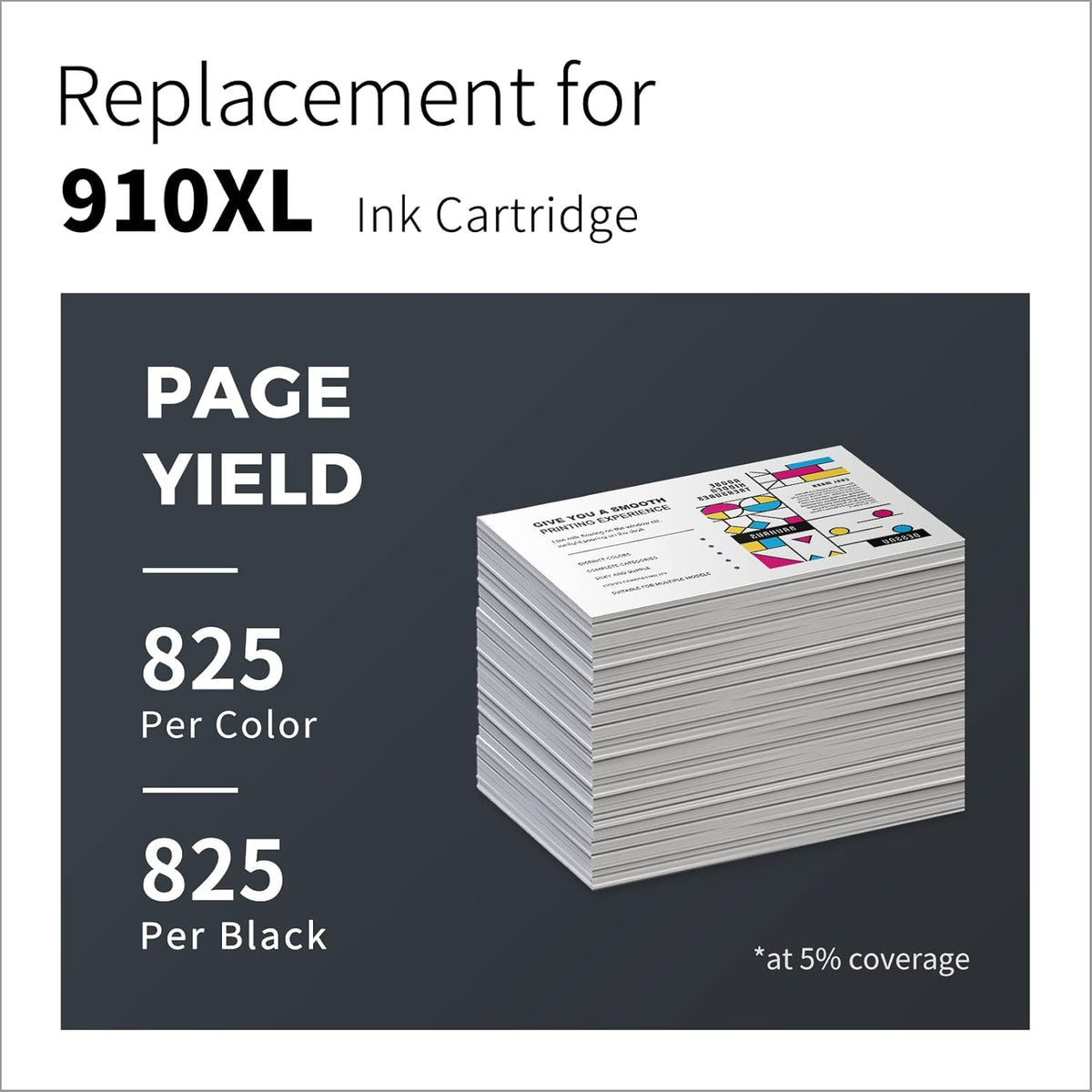 Remanufactured Ink Cartridge Replacement (Black, Cyan, Magenta, Yellow) L999815