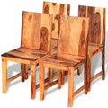 4 pcs Solid Sheesham Wood Dining Chairs J315