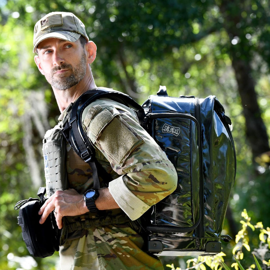 Black BLS ALS Medic Backpack Jump Bag B64248