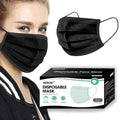 100PCS 3 Ply Black Disposable Face Mask Z680