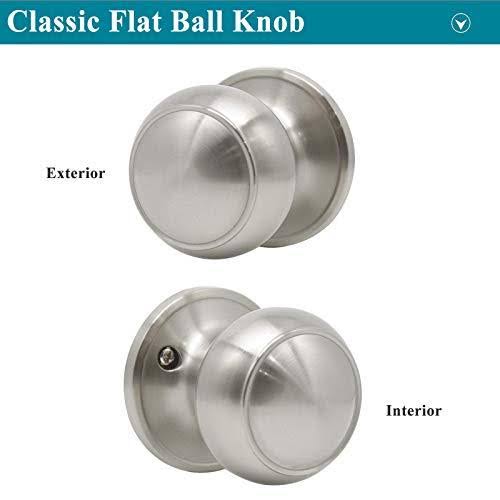 Brushed Nickel Passage Door Knobs I43624