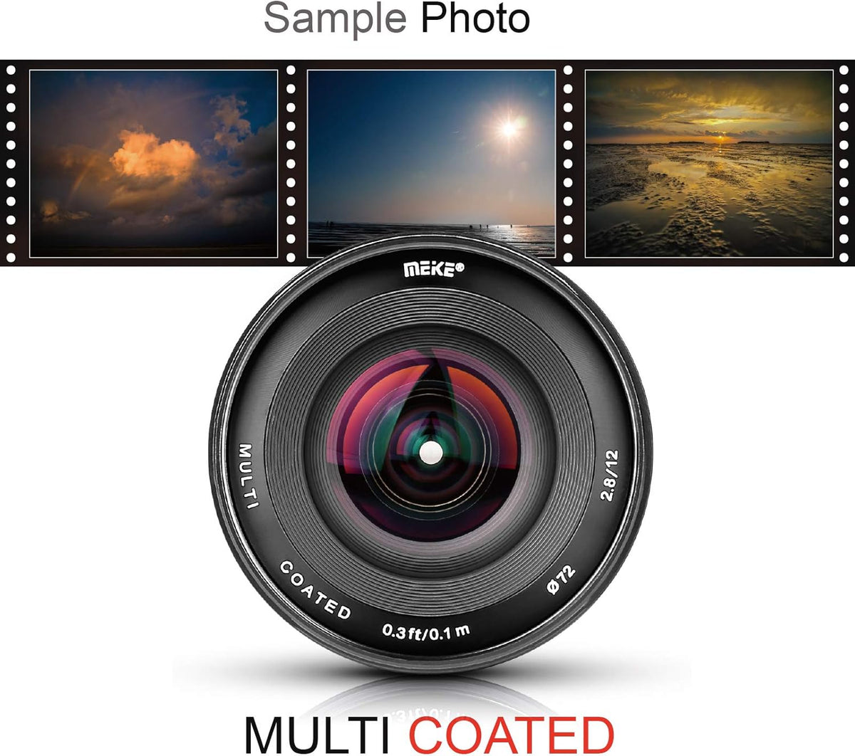 12mm f/2.8 Ultra Wide Angle Manual Fixed Lens for MFT Micro Four Thirds Mirrorless Camera I4125