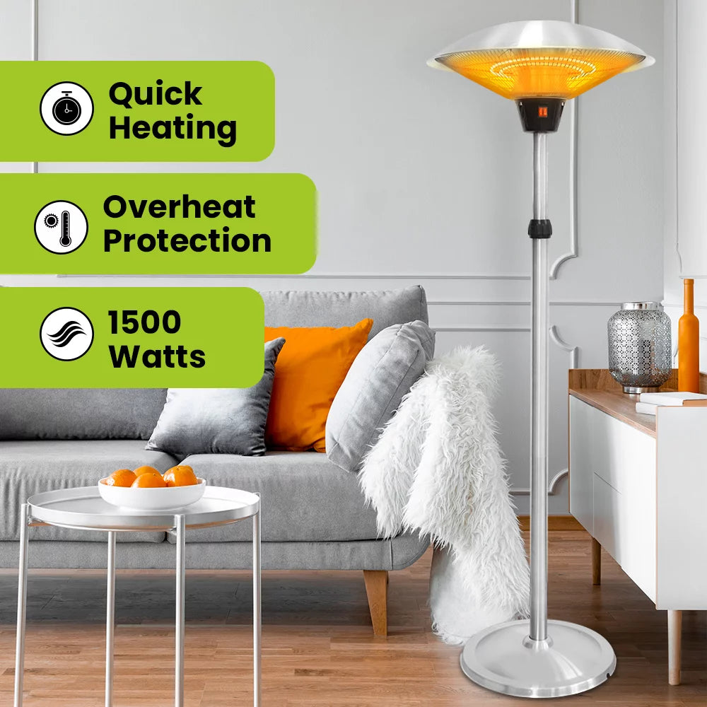1500W Stainless Steel Patio Electric Heater G94574