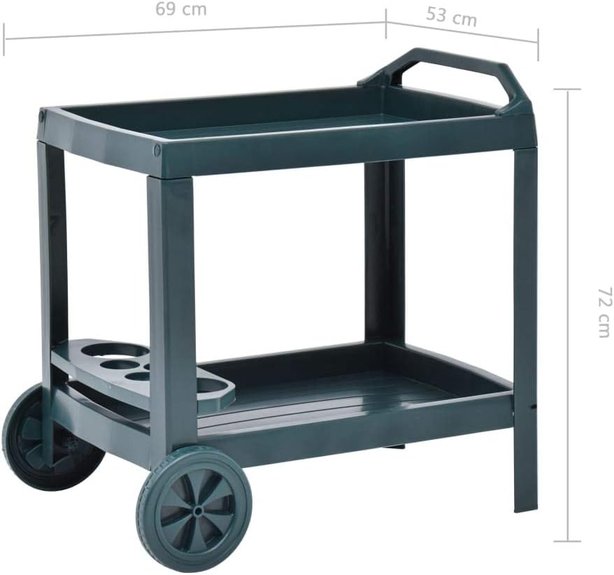 Green Plastic Beverage Cart M64321