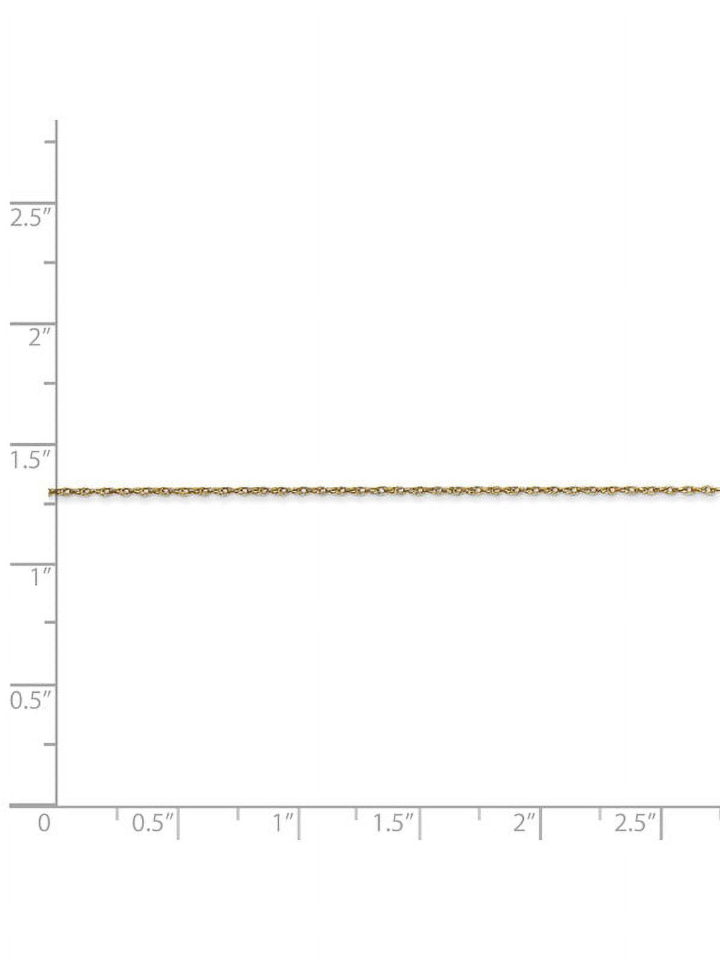 10k Yellow Gold Cable Rope Chain 16 Inch X3817
