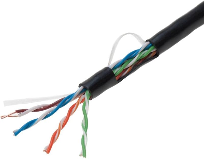 1000ft Cat5e Gray Solid 24AWG Shielded FTP Bulk Network Cable Pack of 2 B94797