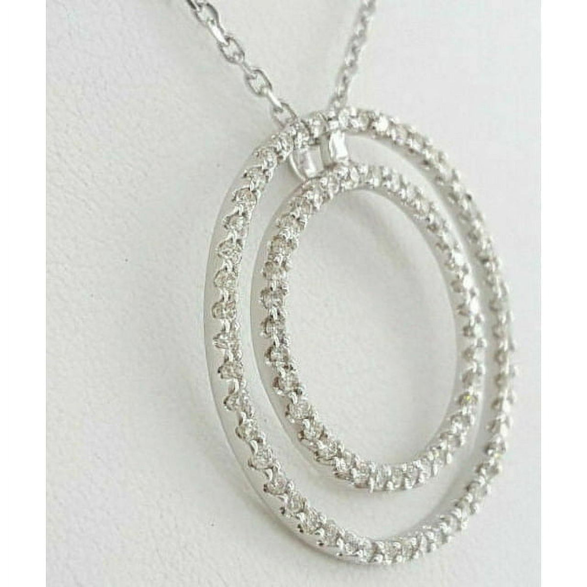 14K White Gold Lab Grown Diamond Pendant V919407