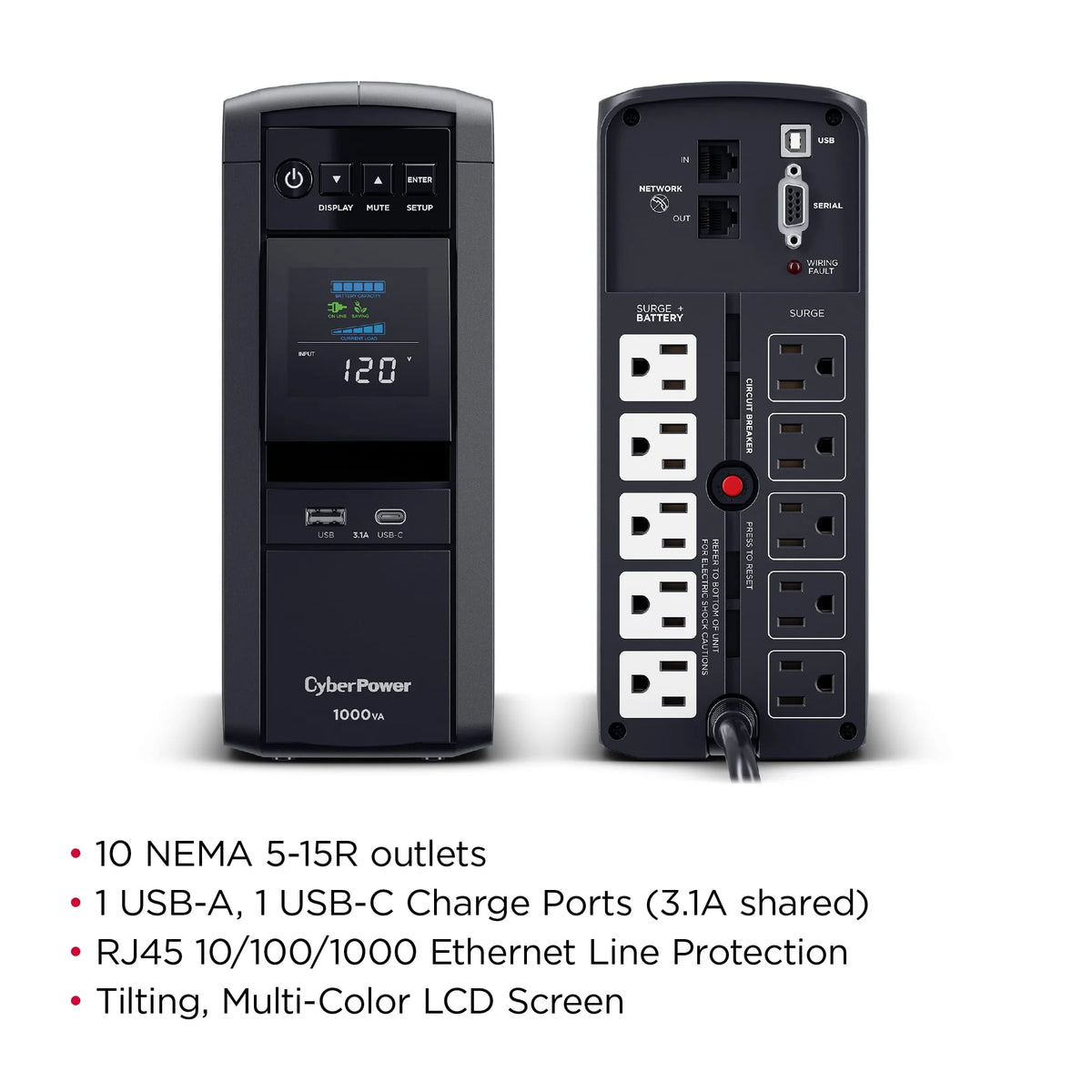 1000 VA 600 Watt UPS F234269