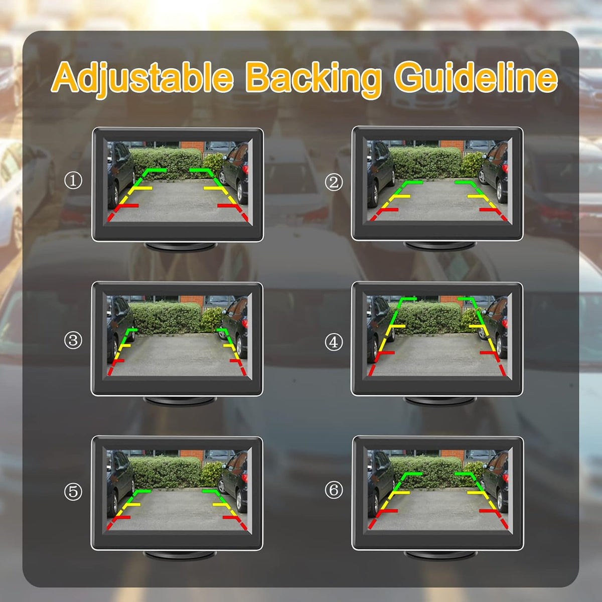 1080P HD Wireless Backup Camera System with 4.3" LCD Monitor U201967