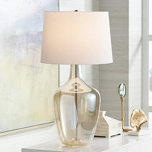 31" Tall Glass End Table Lamps Set of 2 R439481