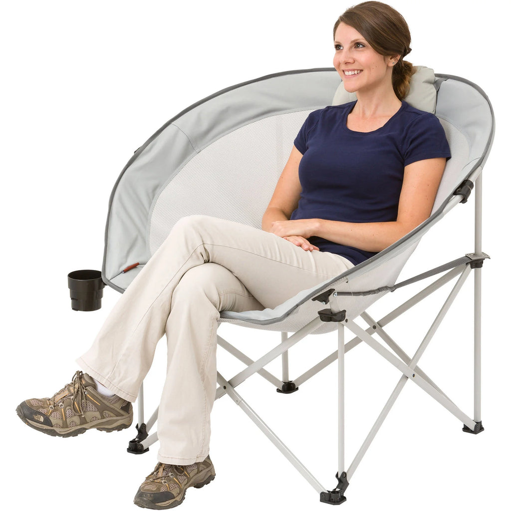 Oversized Gray Camp Chair C30650
