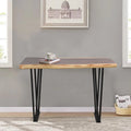 Solid Wood Console Table with Metal Legs S241