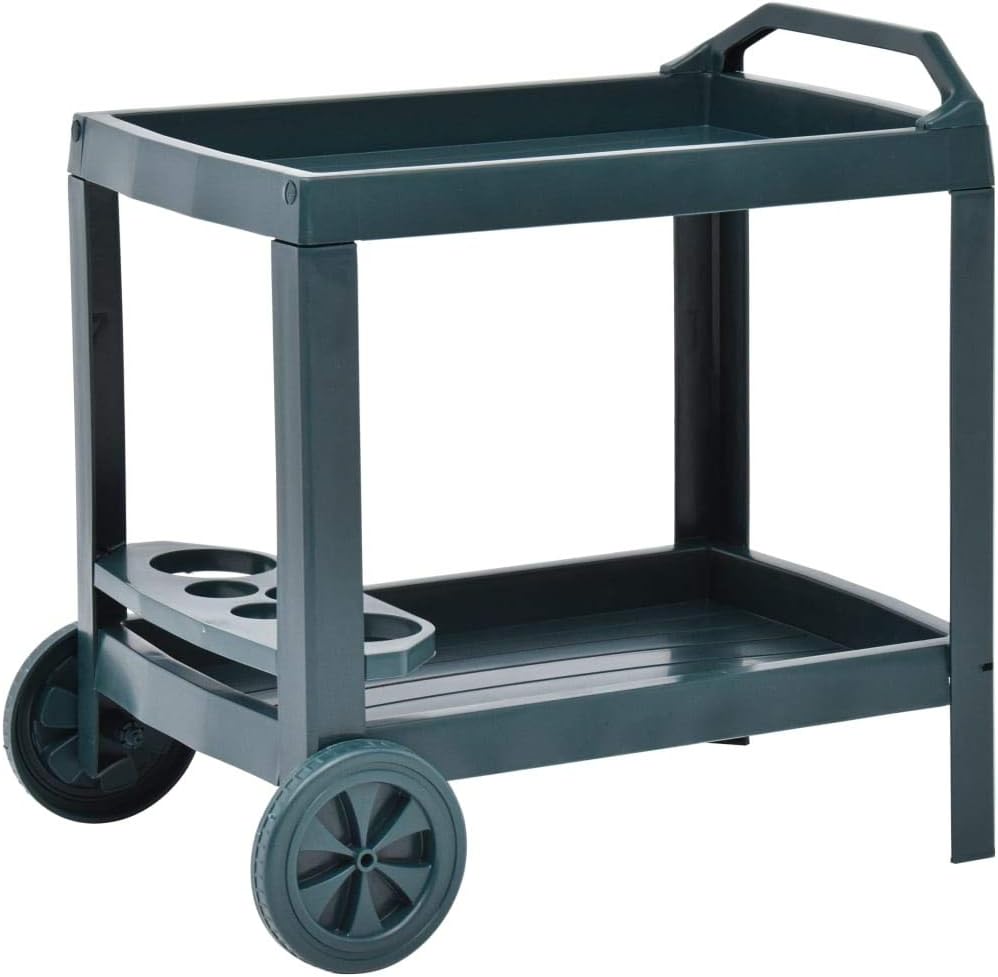 Green Plastic Beverage Cart M64321